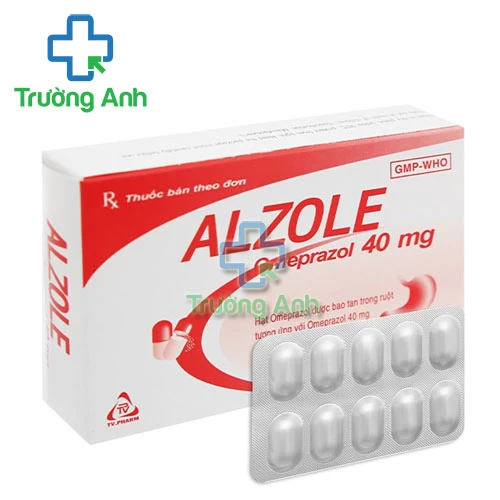 Alzole 40mg - Thuốc điều trị viêm loét, trào ngược dạ dày